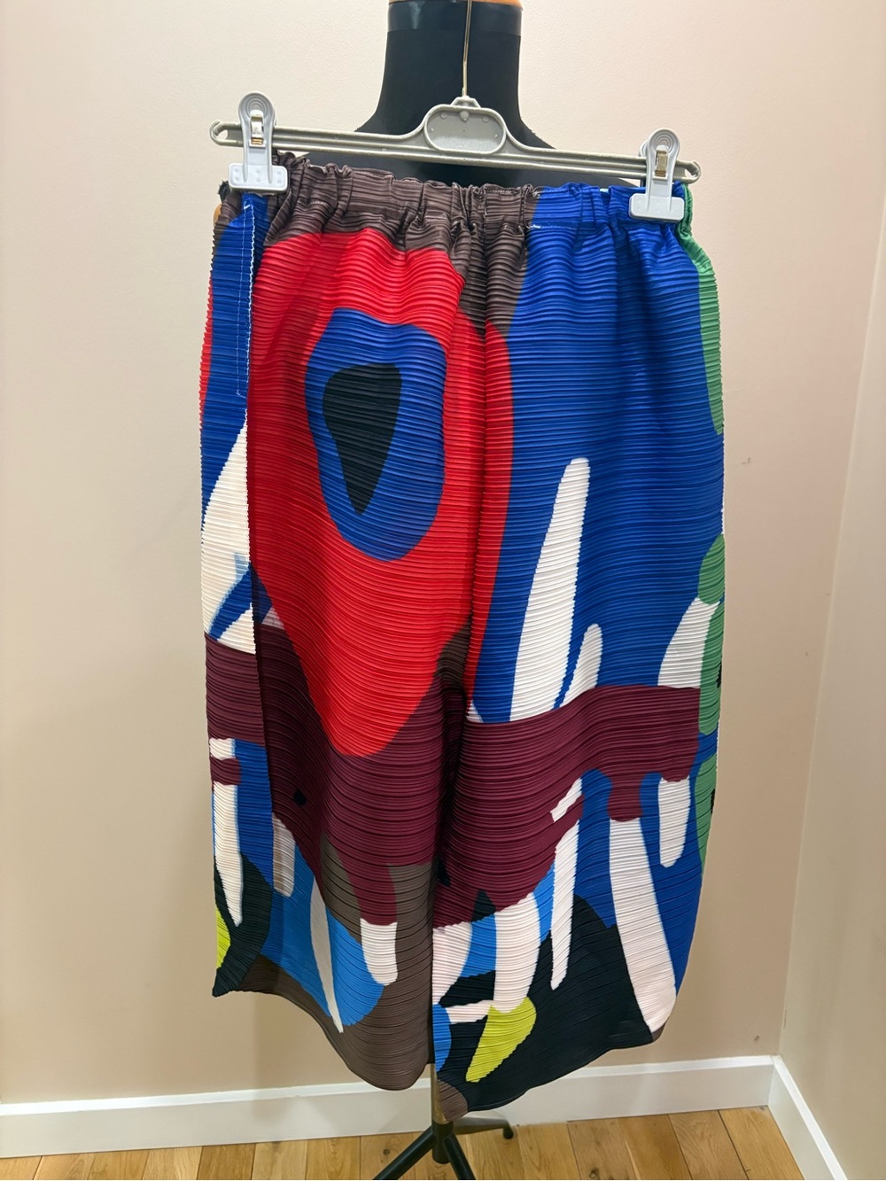 Made in Japan brand new Multicolor Abstract Print Elastic-Waist pants